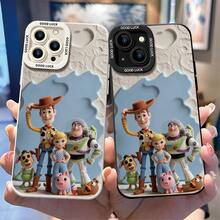 Disney Toy Story Phone Case, Kawaii 3D Inflatable Plush Effect Full Squad Print With Woody, Buzz Lightyear, Slinky Dog, Hamm & Rex, "GOOD LUCK" Camera Lens Border, Shockproof TPU Protective Back Cover For IPhone 17, 16, 15, 14, 13, 12, And 11 Pro ,Galaxy S22 ,S23,S24,S25 Models.. A Fun Gift For Family, Friends, Birthdays, Holidays, And Special Occasions. - Black - View 1
