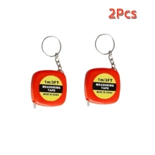 2/4/5/10Pcs Mini Retractable Tape Measure Keychain - 1m/3ft Compact Portable Design - Suitable For Daily Use, Birthday And Holiday Practical Gift - Multicolor - View 16