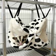 Nido para ardilla voladora, bolsa de dormir colgante para mascotas pequeñas, hamaca para hámster, nido para chinchilla, nido oculto para cobaya - Lunares - Ver 22