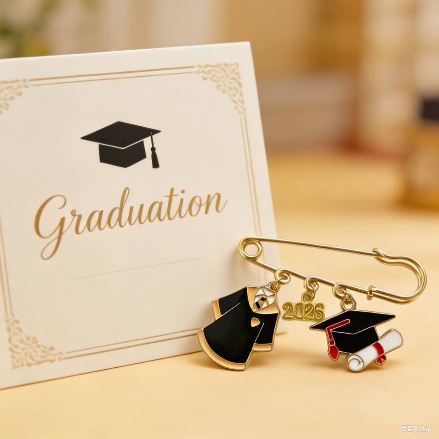 博士毕业季学位帽及学位服配件,学生毕业礼物配饰 - 彩色 - 查看 1