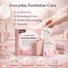 18pcs Portable Feminine Personal Care Wet Wipes, Individually Packed Refreshing Cleansing Wipes For Daily Use, Travel, Office, Outdoor And On-The-Go Convenience - 18pcs盒裝 - 查看 8