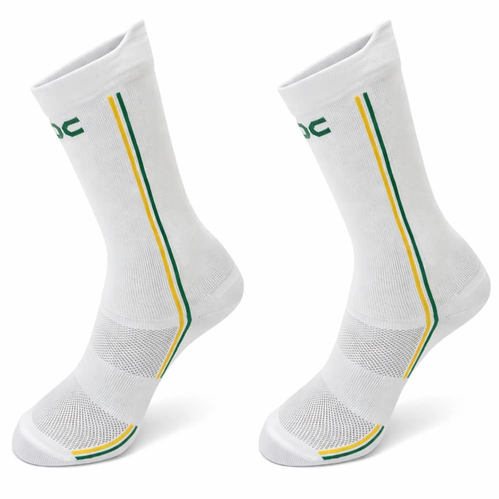 Adult Polyamide Running Socks With 3D Cuff, Breathable, Thermal Comfort, High Performance, Spinning, Cycling - 2對白色杯子 - 查看 1