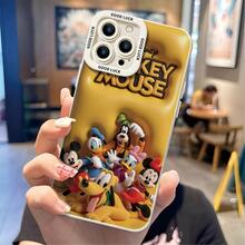 Disney Mickey Mouse & Friends Phone Case, Cute 3D Inflatable Plush Effect Full Squad Print With "MICKEY MOUSE" Bold Lettering, "GOOD LUCK" Camera Lens Border, Shockproof TPU Protective Back Cover For IPhone 15 14 13 12 Pro Max, Disney Mickey Mouse Phone Case For IPhone 17, 16, 15, 14, 13, 12, And 11 Pro ,Galaxy S22 ,S23,S24,S25 Models. A Fun Gift For Family, Friends, Birthdays, Holidays, And Special Occasions. - trắng - Xem 2
