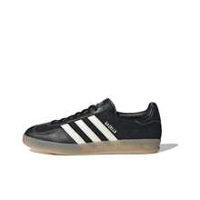 adidas originals GAZELLE INDOOR 舒適百搭 柔軟 低筒 板鞋 男女同款 黑色 - 黑色 - 查看 9