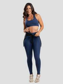 Women's Butt Cover With Band To Tie Massam Fitness - màu đen - Xem 7