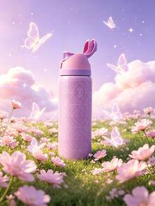 OwaIa Pearlescent Pink Insulated Stainless Steel Water Bottle With Straw,32oz,Keeps Drinks Hot And Cold,Suitable For Beverages And Water,Elegant In Appearance,Suitable For Sports,Travel,Students,Office Workers,Indoor And Outdoor Use,As A Gift.Vacuum Flasks-Everyday Tumbler-Perfect Birthday Gift-Father Day Tumbler - 粉色 - 查看 6