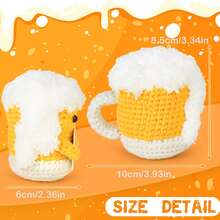 1pc Cheer Up With Positive Energy Crochet, Emotional Crochet Dolls, Cute Crochet Potato Partner Toys And Positive Energy Cards, Provide Funny Joke Gifts For The Best Friend's Birthday Female Teacher, Hand-Made Mental Health Gifts For Friends, Inspiring Gifts For Grandparents, Mothers, Fathers And Teen Families. Give Gifts To Men, Women, Friends, Daughters, Holiday Gifts, Birthday Gifts, Mother's Day Gifts - Multicolor - View 5