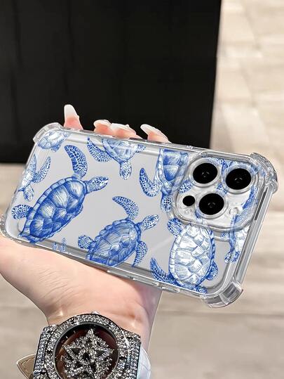 1 Ốp lưng điện thoại siêu bảo vệ, góc được gia cố - Họa tiết rùa, chống sốc & trong suốt. Tương thích với Apple 7/8/X/XS/11/12/13/14/15/16/17 Pro Max và các dòng khác. Lý tưởng để sử dụng cá nhân hoặc làm quà tặng.