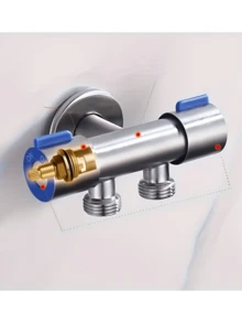 Bộ chia vòi máy giặt 1-2, bộ chuyển đổi van nước 3 chiều, bộ phân phối nước hai đầu dùng cho hai mục đích. - Một cỡ - Xem 2