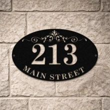 1 PC Modern Metal Door Numbers, Metal Apartment Number Sign,Metal Hotel Room Numbers. Address Plaque. Metal House Numbers. - Black - View 5