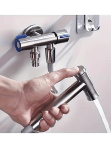 Bộ chia vòi máy giặt 1-2, bộ chuyển đổi van nước 3 chiều, bộ phân phối nước hai đầu dùng cho hai mục đích. - Một cỡ - Xem 3