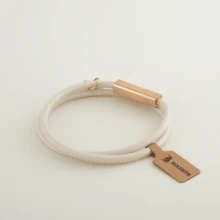 BLKSMTH Pulsera apilada de piel sintética con patrón grabado con láser en color oro rosa, regalo perfecto - Oro rosa - Ver 6