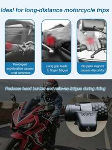 Universal Motorcycle Throttle Assist Clamp, Ergonomic Design, Cruise Control Auxiliary, Durable ABS Material Handle Booster, Suitable For Electric Scooters, Bicycles, Tricycles For Long-Distance Riding - Booster - View 8
