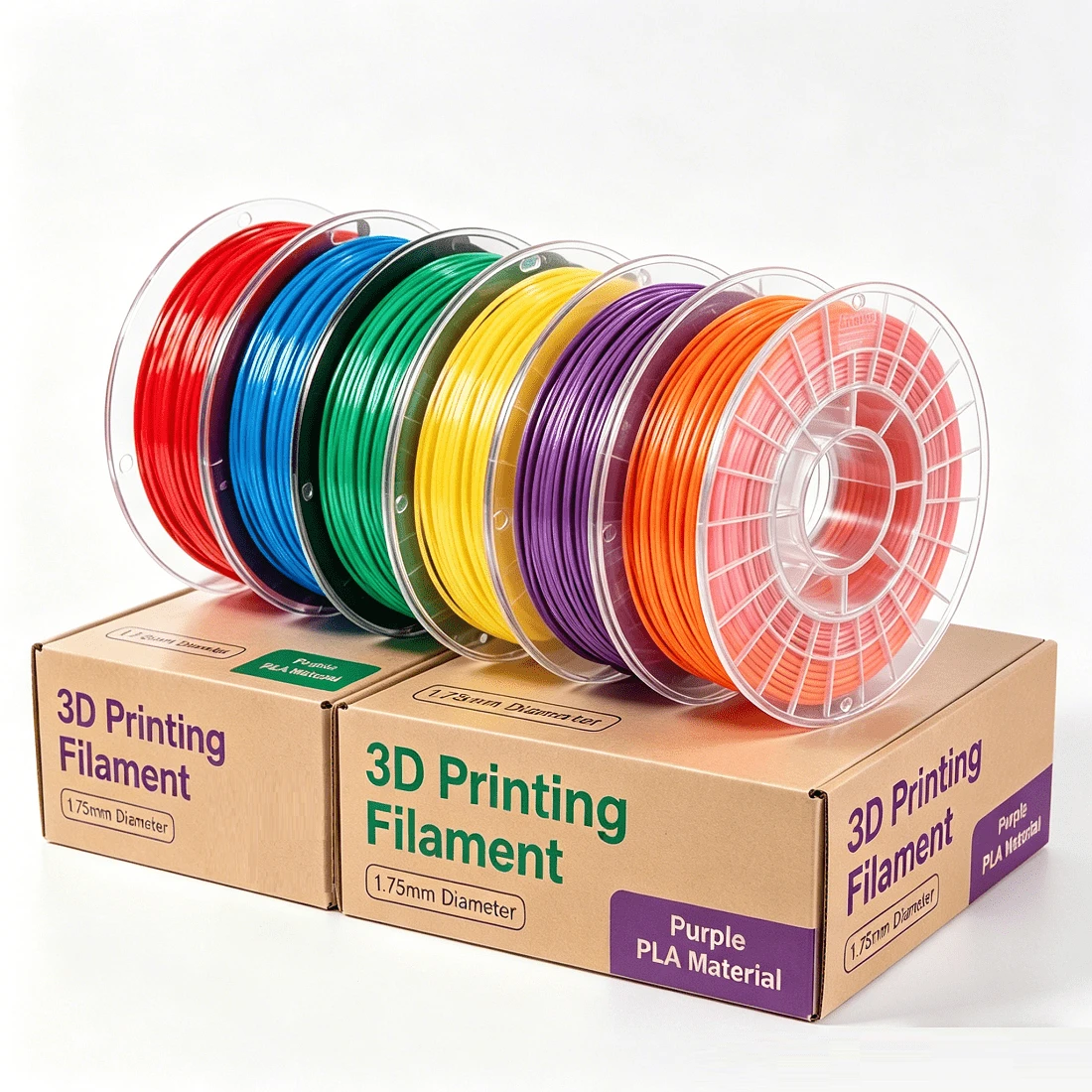 250g 1.75mm Silk PLA 3D Printer Filament | Premium Smooth Shiny Finish Multi-Color | Individually Packed Spool For 3D Printing Pens & FDM Machines | 3D Printer Supplies | Impresora 3D Filamento