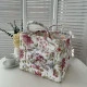 White Floral Print 8006