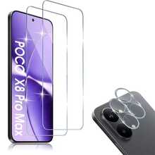 4pcs/Set Tempered Glass Screen Protector With Camera Lens Protector For Xiaomi Poco X7 Pro 5G, Poco F7 Pro, Poco F7 Ultra, Poco M7 Pro, Poco F7, F8 Ultra, F8 Pro, X8 Pro, X8 Pro Max, Poco X6 Pro 5G, 9H Hardness, Anti-Scratch, Case Friendly, Anti-Fingerprint - Multicolor - View 11