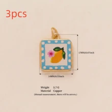 1/3个可爱时尚信封吊坠，包含花朵、鱼、樱桃、橙子、草莓、蝴蝶结、柠檬等造型，适合DIY项链、手链、耳环、包包链、钥匙扣等，18K镀金，防水防汗，休闲佩戴的理想之选，也是送给妻子、母亲、女友的创意礼物。 - 彩色 - 查看 33