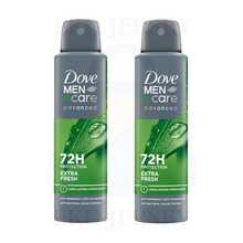 Dove Men+Care Advanced Extra Fresh Spray Deodorant 72H Antiperspirant 150ml Pack Of 2 - 格外新鮮 - 查看 12