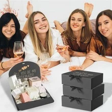 16-20 hộp (8 ruy băng + 8 hộp quà - 10 ruy băng + 10 hộp quà) Hộp quà màu đen có nắp đậy, kích thước 10.6 x 7.8 x 3.1 inch, thích hợp làm hộp quà cưới, hộp quà cầu hôn cho phù rể, hộp quà đen cao cấp có ruy băng, hộp quà sinh nhật, hộp quà phù dâu, hộp quà tặng, quà tốt nghiệp, quà Valentine, quà tựu trường. - Xem 3