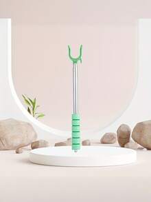 1件装可调节不锈钢伸缩晾衣绳，带夹子的可伸缩阳台晾衣架，节省空间的洗衣架，高效的收纳整理杆，晾衣架 - 多色 - 查看 7