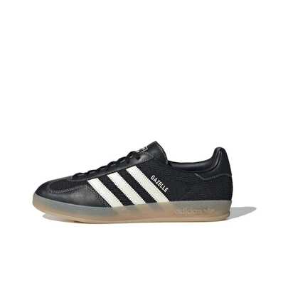  Giày thể thao adidas Originals GAZELLE INDOOR thoải mái, đa năng, mềm mại, cổ thấp, unisex, màu đen