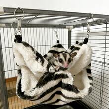 Nido para ardilla voladora, bolsa de dormir colgante para mascotas pequeñas, hamaca para hámster, nido para chinchilla, nido oculto para cobaya - Lunares - Ver 23