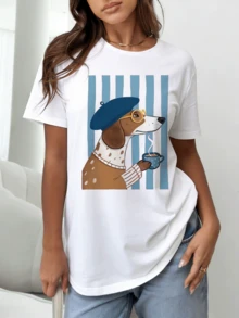 Women T-Shirts - White - View 6