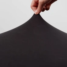 SUNFANS Black Polyester Oval Table Cover, Washable, Wrinkle-Resistant, Perfect For Dining & Kitchen Parties.Barbecue And Milk Tea Shops, Cafes, Birthday Parties, Party Table Accessories. Household Use, Christmas, Valentine's Day, And Thanksgiving. - Multicolor - View 5
