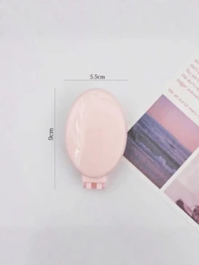 1pc Foldable Comb, Foldable Travel Mirror Comb Set, Round Pocket Size Comb, Mini Portable Massage Comb, Hair Styling And Smoothing Tool, Comb With Mirror, Holiday Essential, Back Comb, Hair Brush, Hair Accessory, Travel Essential, Back Comb, Beauty, Cute Mini Portable Foldable Air Cushion Comb With Round Portable Mirror, Multifunctional 2-In-1 Multi-In-1 Clip Comb With Built-In Mirror, 2-In-1 Mirror Comb Foldable Comb Cute Student Comb Travel Home Portable Comb Small Comb - Multicolor - View 3