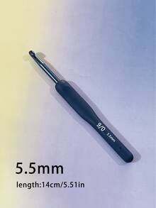 1pc Ergonomic Soft Handle Crochet Hook, Non-Slip Grip, Suitable For Various Yarn Thickness And Crochet Techniques, Applicable For Scarves, Sweaters, Dolls, Bags And Other Handmade Knitting - Soft-shank Blue-shank Crochet Hook - View 11