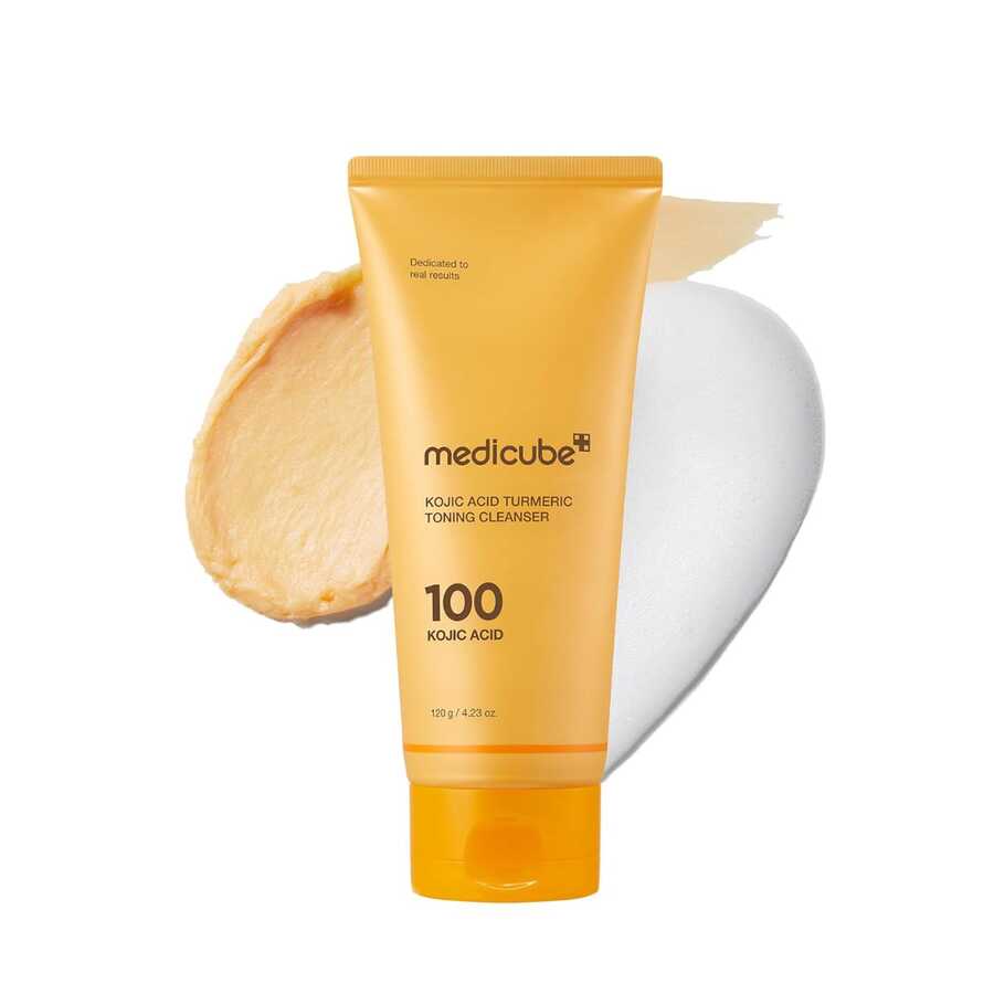 Medicube Kojic Acid Turmeric Toning Cleanser 120g - Brightening Cleanser With Kojic Acid And Turmeric - 麴酸薑黃 - 查看 1