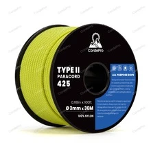 3mm x 30m 傘繩 Type II 尼龍編織多用途繩，適用戶外露營、DIY 手作、手鍊、掛繩、狗項圈與固定綁繩，耐用重型繩 - 彩色 - 查看 22