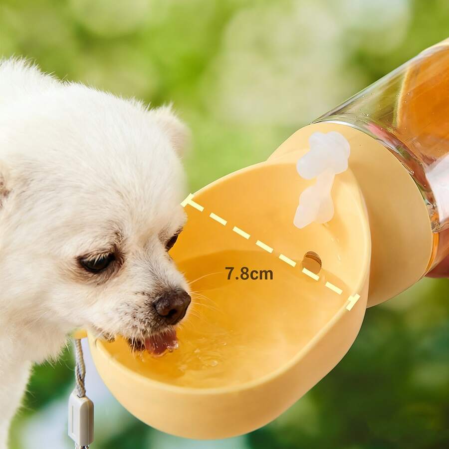 1pc Portable Pet Water Bottle, Dog Water Cup, Outdoor Pet Water Dispenser - 350mL - View 1