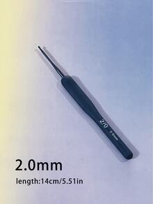 1pc Ergonomic Soft Handle Crochet Hook, Non-Slip Grip, Suitable For Various Yarn Thickness And Crochet Techniques, Applicable For Scarves, Sweaters, Dolls, Bags And Other Handmade Knitting - Soft-shank Blue-shank Crochet Hook - View 13
