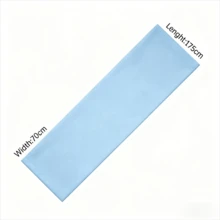 1 buah Jilbab Chiffon Warna Polos untuk Wanita, Ringan, Bernapas, Lembut dan Nyaman, Cocok untuk Pemakaian Sehari-hari - Baby Blue - View 5