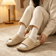 Women's Soft & Easy-To-Clean Slippers, Comfortable Footbed For Summer Beach & Resort Wear, Indoor/Bathroom Quick-Dry Non-Slip Sandals, Lightweight Portable Shock-Absorbing Relaxing Flip Flops For Summer Beach - Khaki - View 3
