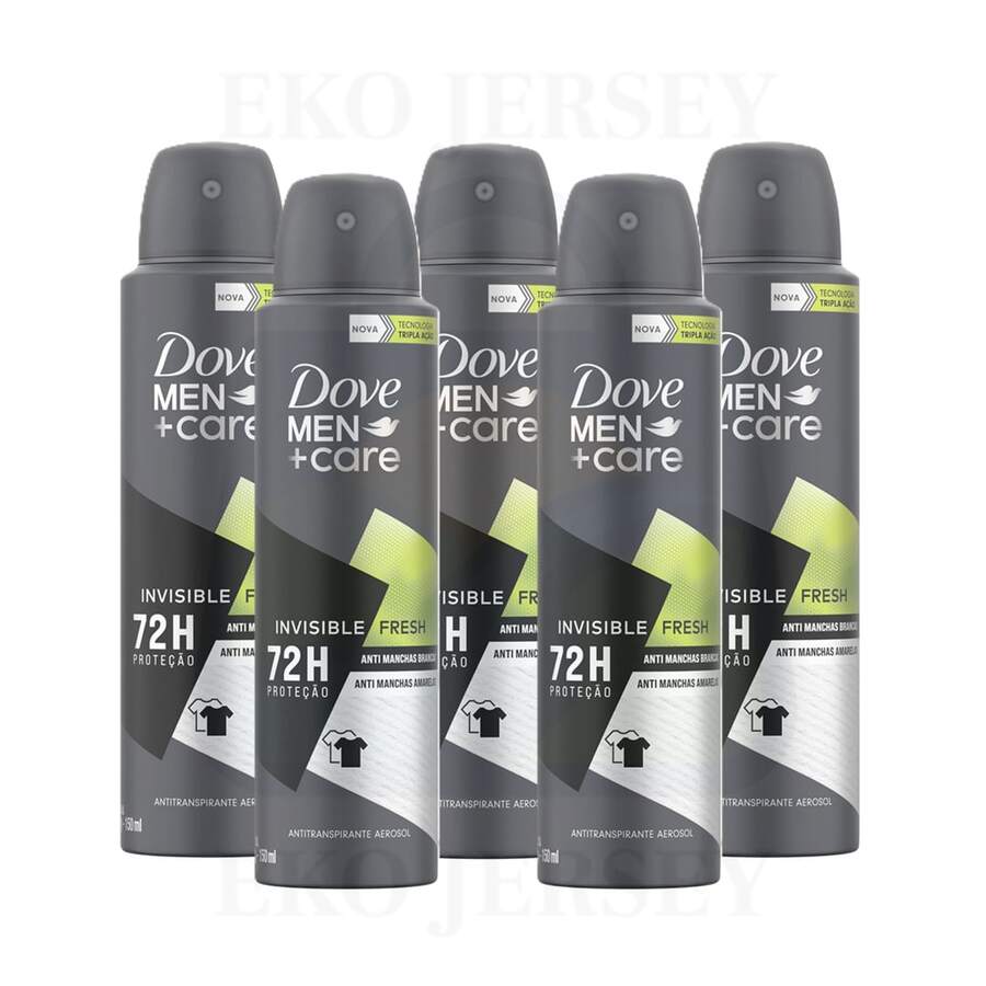 Dove Men+Care Advanced Invisible Fresh Spray Deodorant 72H Antiperspirant 150ml Pack Of 5 - Fresh - View 1