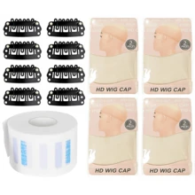3 In 1 Hairdressing Tool Set, Disposable Neck Strips Wig Caps Hair Clips For Salon Home Use - View 9