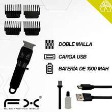 Afeitadora eléctrica para hombre, recortadora de barba y patillas, recortadora de cabello, recargable por USB, regalo para hombre, regalo para el Día del Padre. Cortapelos profesional de salón, recortadora de cabello inalámbrica recargable, cuchilla de grabado de precisión, pantalla LCD, recortadora eléctrica de acero inoxidable, recortadora de barba, batería de 1000 mAh, duradera y de larga duración. Recortadora de vello nasal a pilas. - Maquinilla de Afeitar - Ver 4