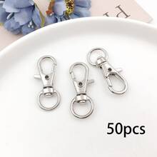 20/50/100pcs Zinc Alloy Swivel Lobster Clasp Keychain, High Quality Metal Claw Clasp, Suitable For Lanyards, Key Chains, Rings, Handbags, Tags, Jewelry Making And DIY Crafts, Versatile Daily Use - Keychain - View 9
