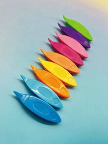9pcs Colorful Shuttle Beads, Beginner-Friendly Large Hole Easy Threading Shuttles, Suitable For Lace Making, Jewelry DIY, Tassel Crafts And Small Handicrafts - Small Phoenix Eye Shuttle - View 3