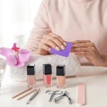 2000/1000/200 片装指甲清洁湿巾 - 专业无绒指甲油卸除棉片，UV凝胶清洁湿巾，无香型指甲准备和抛光清洁工具（紫色） - 紫色 - 查看 2