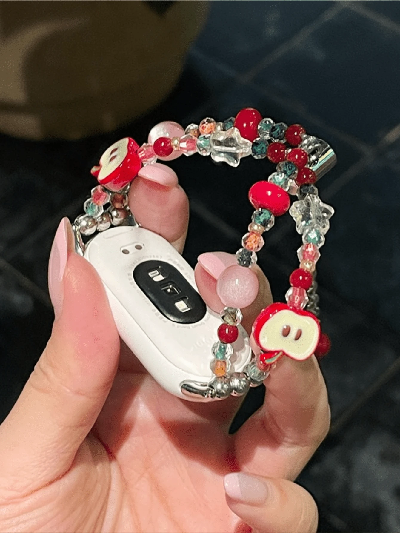 1pc Women's Summer Vacation Style Multifunctional Sparkling Rhinestone Chain Strap, Suitable For Band 8 Pro/9 Pro, 8/8 NFC/9/9 NFC/10/10 NFC, Watch4/Watch5