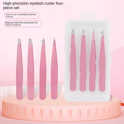 Stainless Steel Small Clips, Tweezers, Eyebrow Tweezers, Angled Tweezers, Pointed Tweezers, Eyebrow Grooming Tools