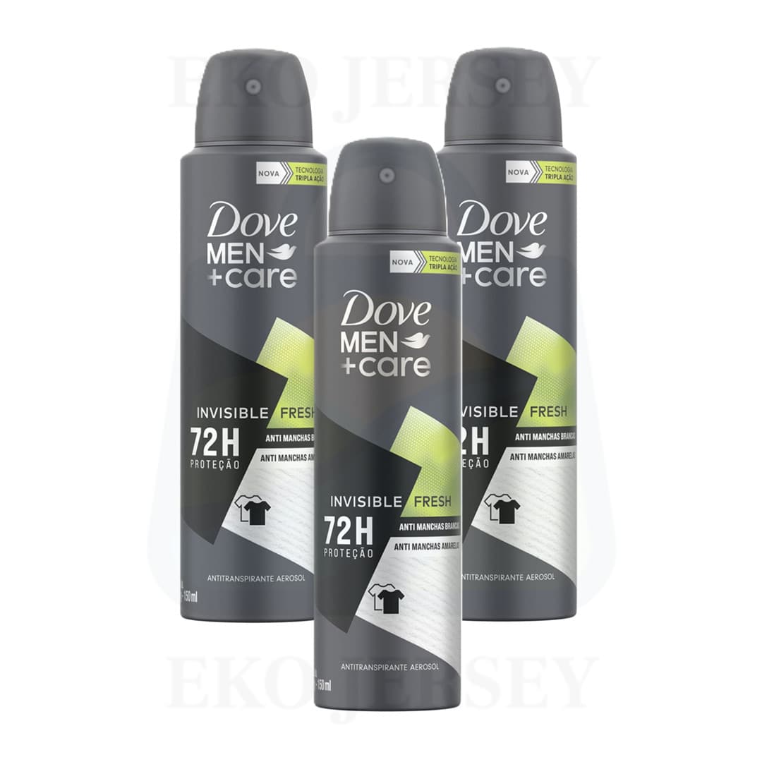 Dove Men+Care Advanced Invisible Fresh Spray Deodorant 72H Antiperspirant 150ml Pack Of 3 - Tươi - Xem 1