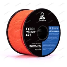 3mm x 30m 傘繩 Type II 尼龍編織多用途繩，適用戶外露營、DIY 手作、手鍊、掛繩、狗項圈與固定綁繩，耐用重型繩 - 彩色 - 查看 35