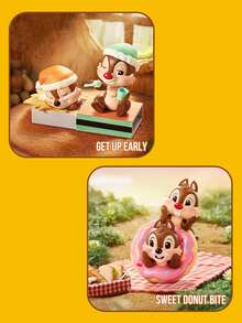 POP MART Disney Chip 'n Dale Series Blind Box, Classic Cartoon Character Figurines, ABS Hard Material Non-Plush, Mini Collectible Blind Box, Home Decor Display, Holiday Theme Party Decoration, Mystery Box, Birthday, Christmas Gift - Multicolor - View 5