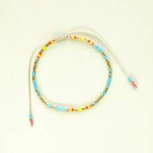 Nuevo conjunto de pulsera con colgante de estrella de mar de cuentas de vidrio bohemio delicado y con capas - Multicolor - Ver 14
