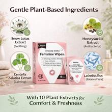 18pcs Portable Feminine Personal Care Wet Wipes, Individually Packed Refreshing Cleansing Wipes For Daily Use, Travel, Office, Outdoor And On-The-Go Convenience - 18pcs盒裝 - 查看 4