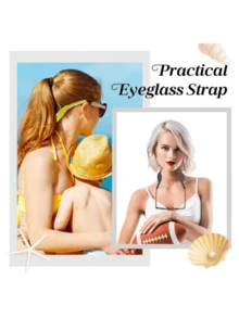 2pcs/5pcs/8pcs Floating Eyeglasses Retainer, Fashion Glasses Strap, Floating Fashion Glasses Strap, Fashion Glasses Holder Strap, Soft Eyeglasses Strap Suitable For Sports Outdoor Water Activities Men Women, Beach Essentials, Pool Float - Multicolor - View 4